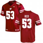 Men's Wisconsin Badgers NCAA #53 Malik Reed Red Authentic Under Armour Stitched College Football Jersey NH31S24DE